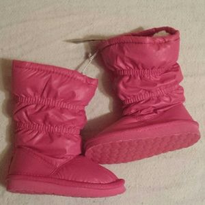 Baby faded pink boots